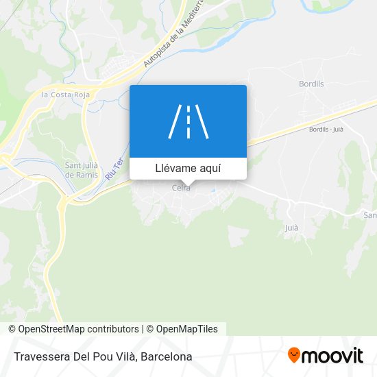 Mapa Travessera Del Pou Vilà
