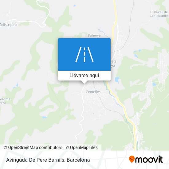 Mapa Avinguda De Pere Barnils