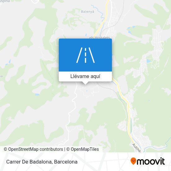 Mapa Carrer De Badalona