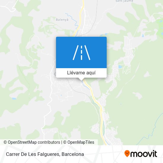 Mapa Carrer De Les Falgueres