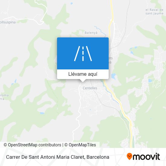Mapa Carrer De Sant Antoni Maria Claret