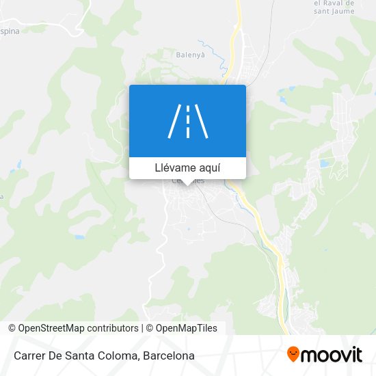 Mapa Carrer De Santa Coloma