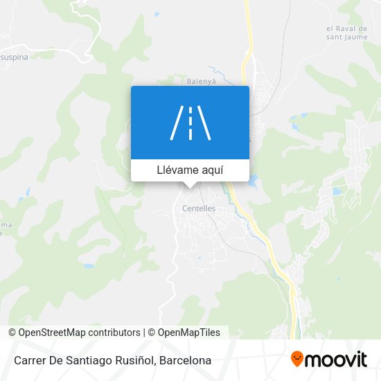 Mapa Carrer De Santiago Rusiñol