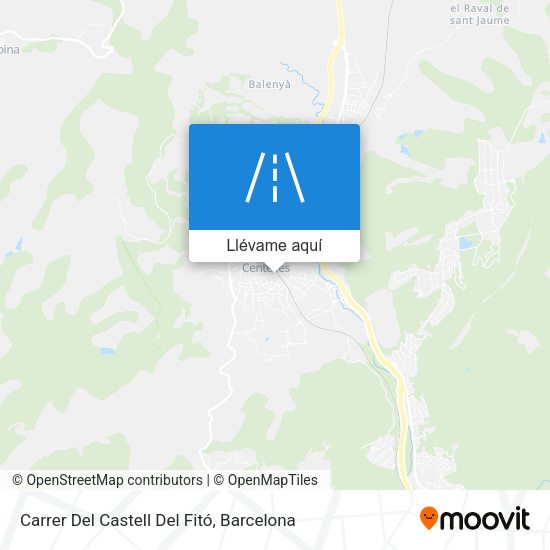 Mapa Carrer Del Castell Del Fitó