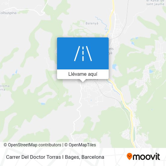 Mapa Carrer Del Doctor Torras I Bages