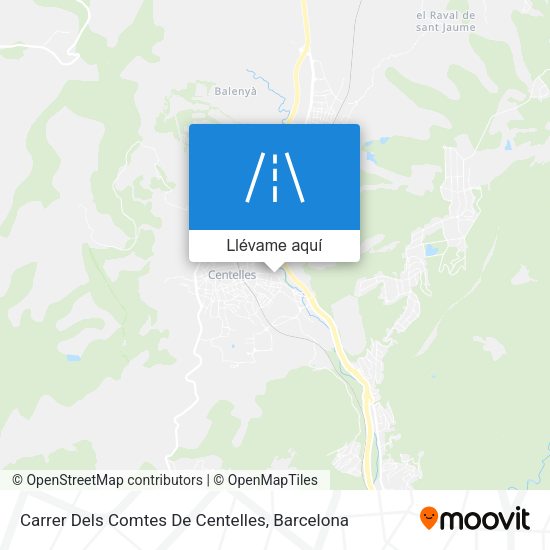 Mapa Carrer Dels Comtes De Centelles