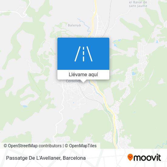 Mapa Passatge De L'Avellaner