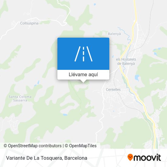 Mapa Variante De La Tosquera