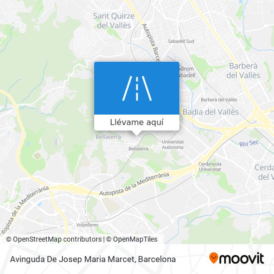 Mapa Avinguda De Josep Maria Marcet