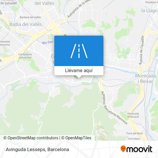 Mapa Avinguda Lesseps