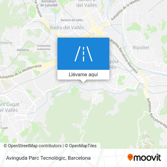Mapa Avinguda Parc Tecnològic