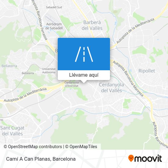 Mapa Camí A Can Planas