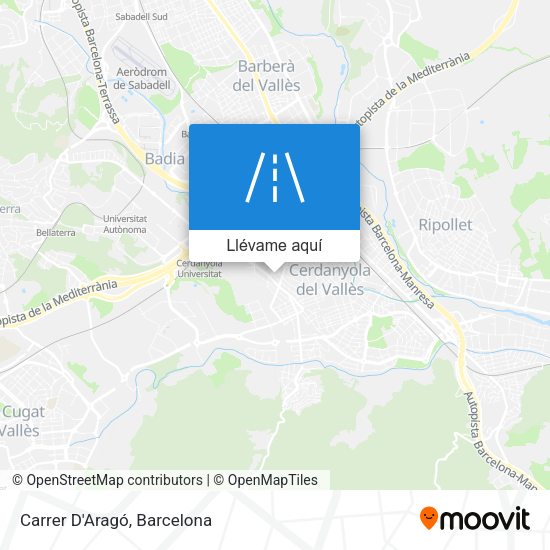 Mapa Carrer D'Aragó