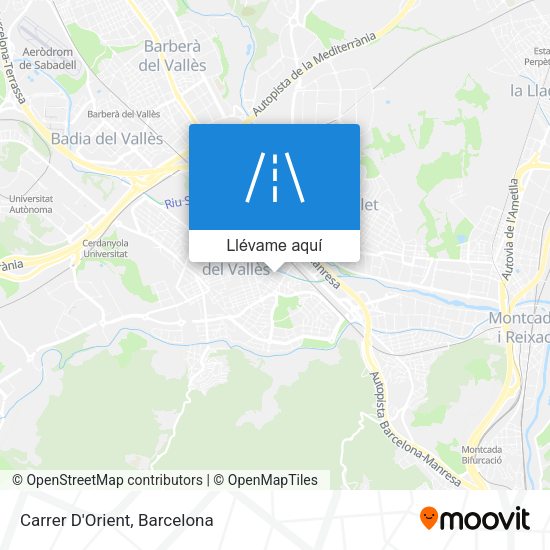 Mapa Carrer D'Orient