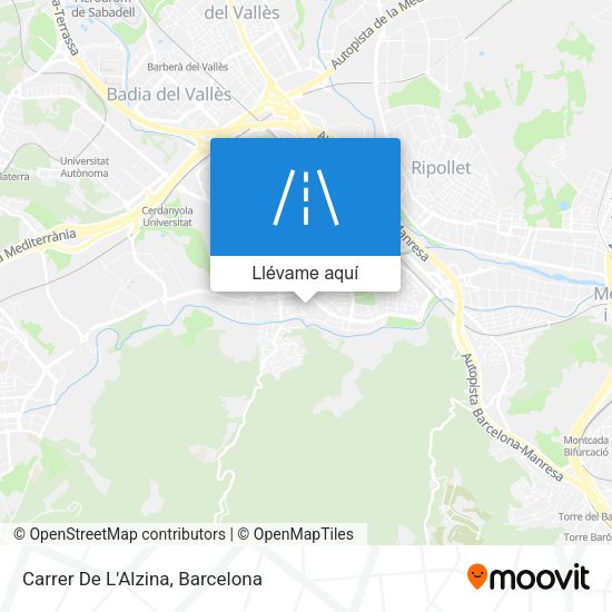 Mapa Carrer De L'Alzina