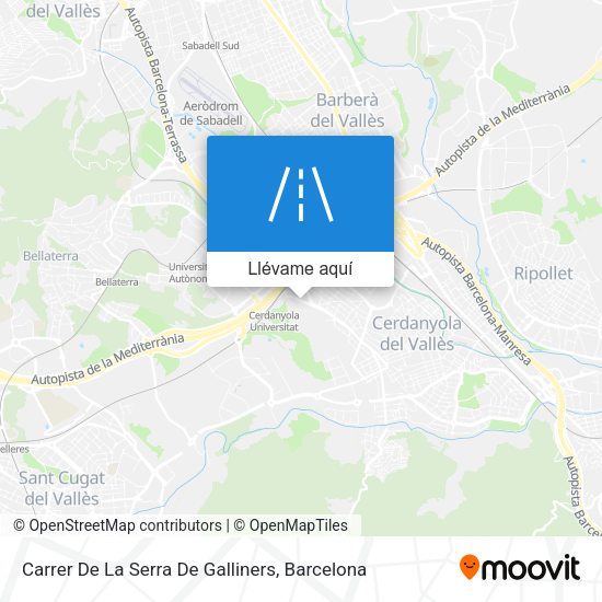 Mapa Carrer De La Serra De Galliners