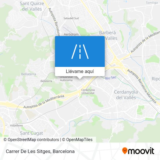 Mapa Carrer De Les Sitges
