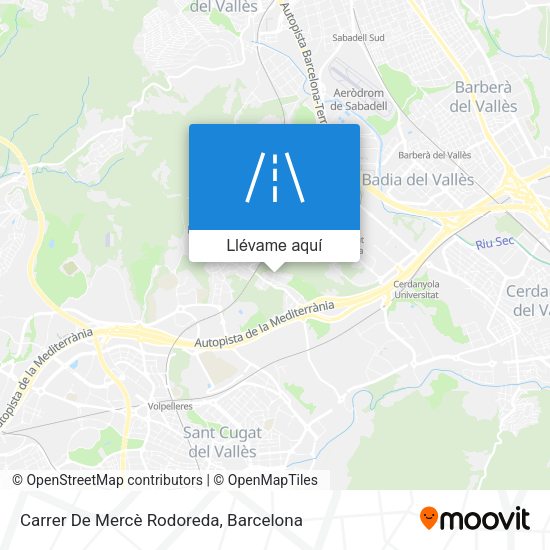 Mapa Carrer De Mercè Rodoreda