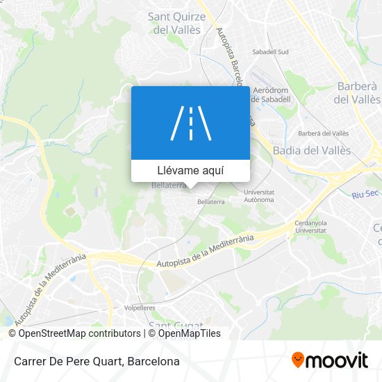 Mapa Carrer De Pere Quart