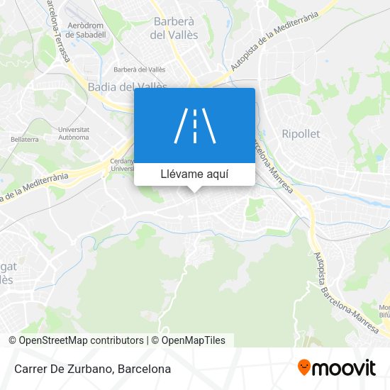 Mapa Carrer De Zurbano