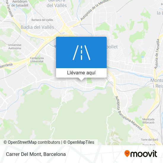 Mapa Carrer Del Mont
