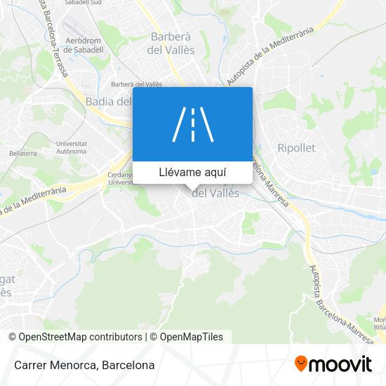 Mapa Carrer Menorca