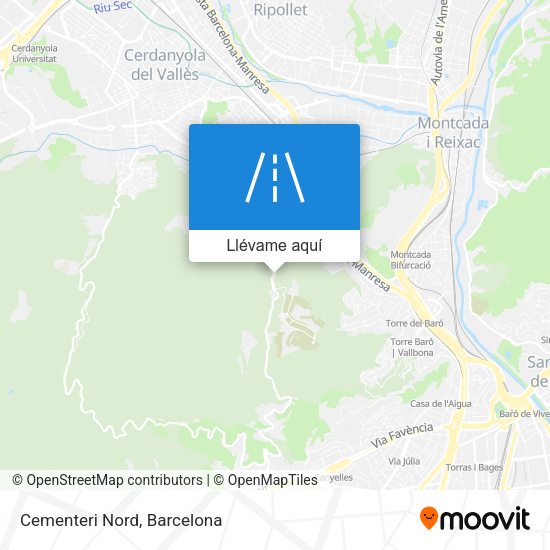 Mapa Cementeri Nord