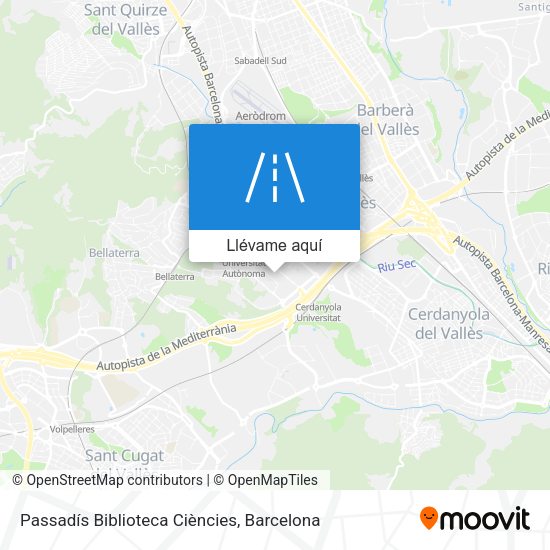 Mapa Passadís Biblioteca Ciències
