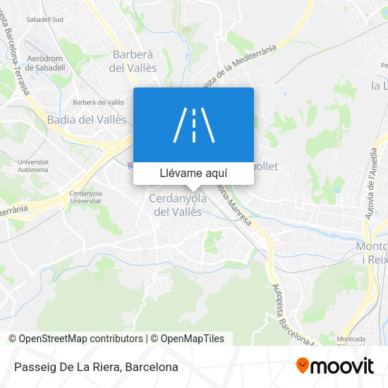 Mapa Passeig De La Riera