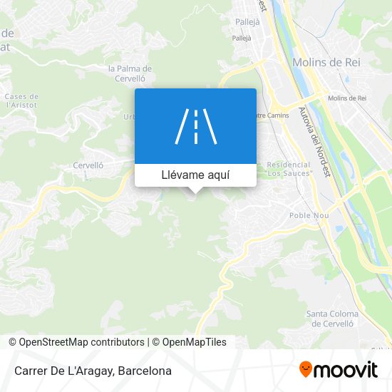 Mapa Carrer De L'Aragay