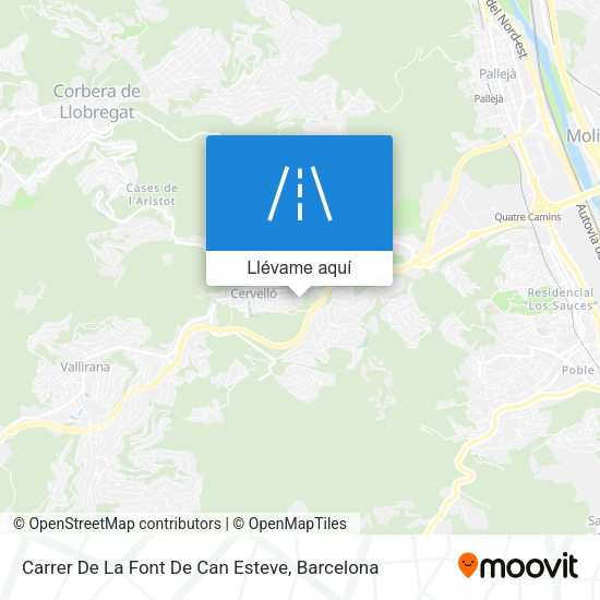Mapa Carrer De La Font De Can Esteve