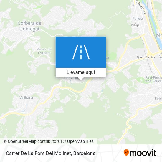 Mapa Carrer De La Font Del Molinet