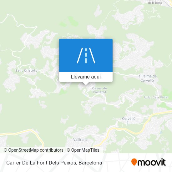 Mapa Carrer De La Font Dels Peixos