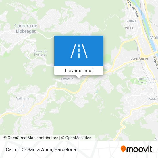 Mapa Carrer De Santa Anna