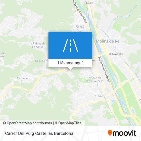 Mapa Carrer Del Puig Castellar