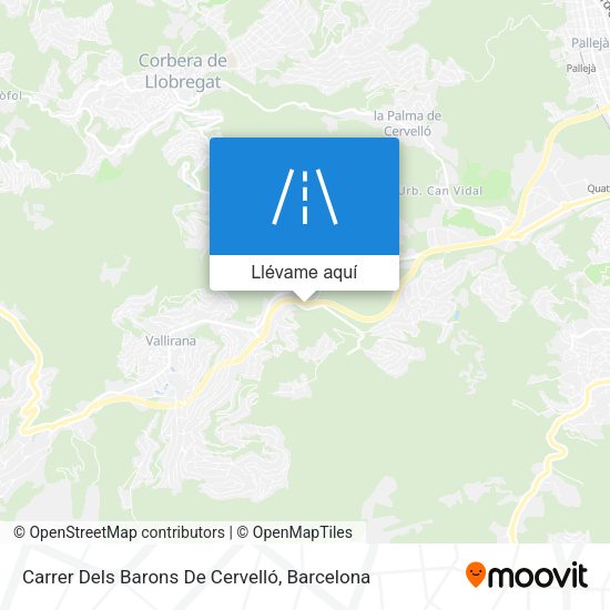 Mapa Carrer Dels Barons De Cervelló