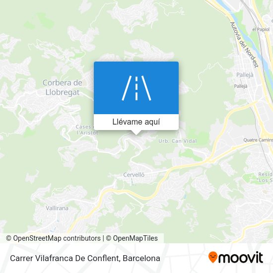 Mapa Carrer Vilafranca De Conflent