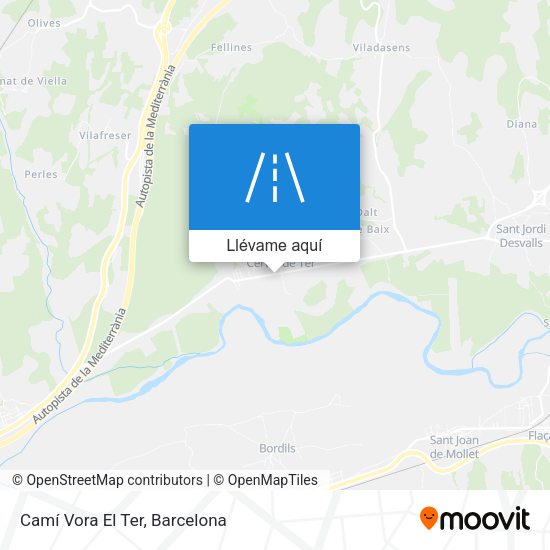 Mapa Camí Vora El Ter