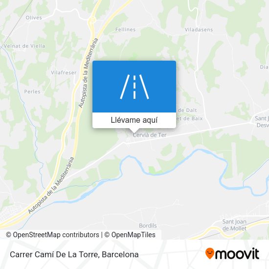 Mapa Carrer Camí De La Torre