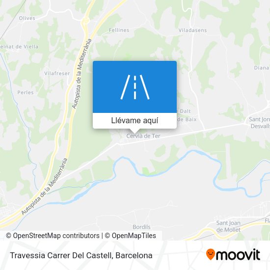 Mapa Travessia Carrer Del Castell