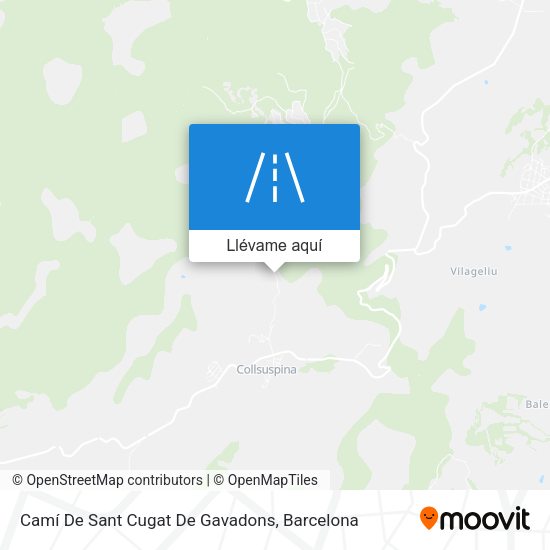 Mapa Camí De Sant Cugat De Gavadons