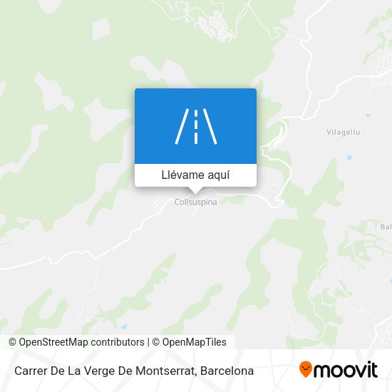 Mapa Carrer De La Verge De Montserrat