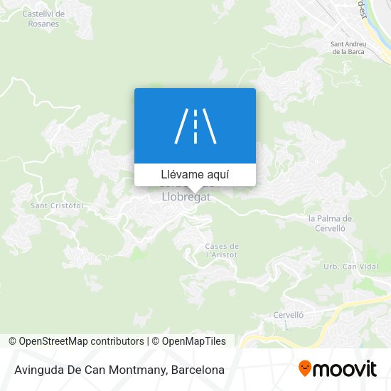 Mapa Avinguda De Can Montmany