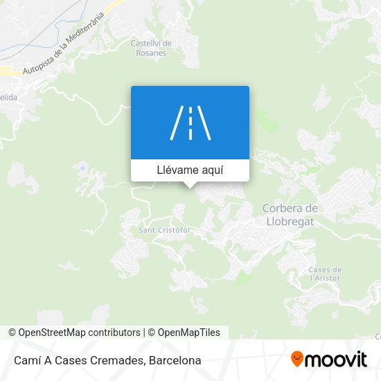 Mapa Camí A Cases Cremades