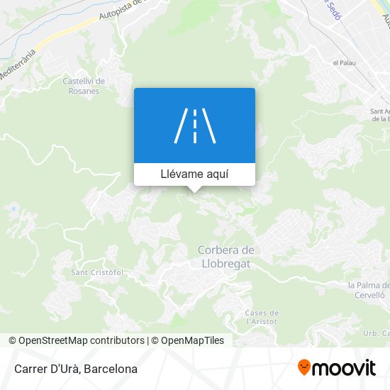 Mapa Carrer D'Urà