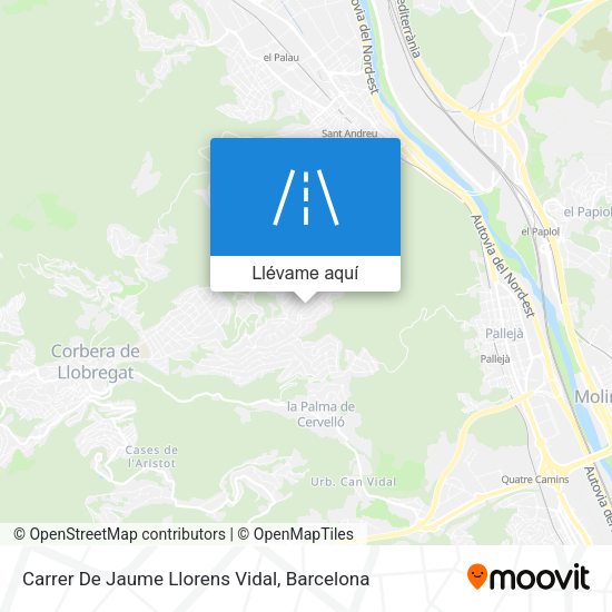 Mapa Carrer De Jaume Llorens Vidal