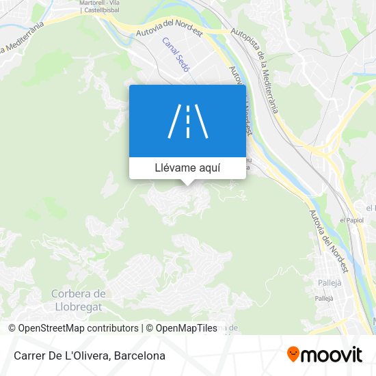 Mapa Carrer De L'Olivera