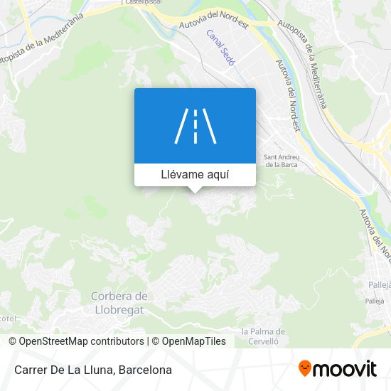 Mapa Carrer De La Lluna
