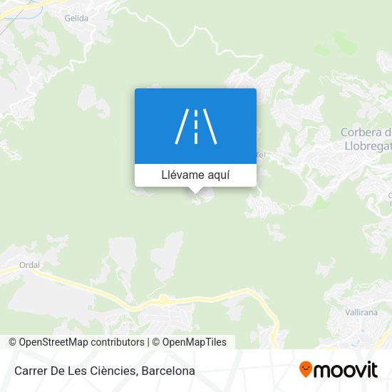 Mapa Carrer De Les Ciències