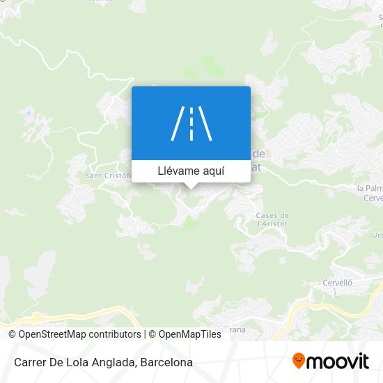 Mapa Carrer De Lola Anglada